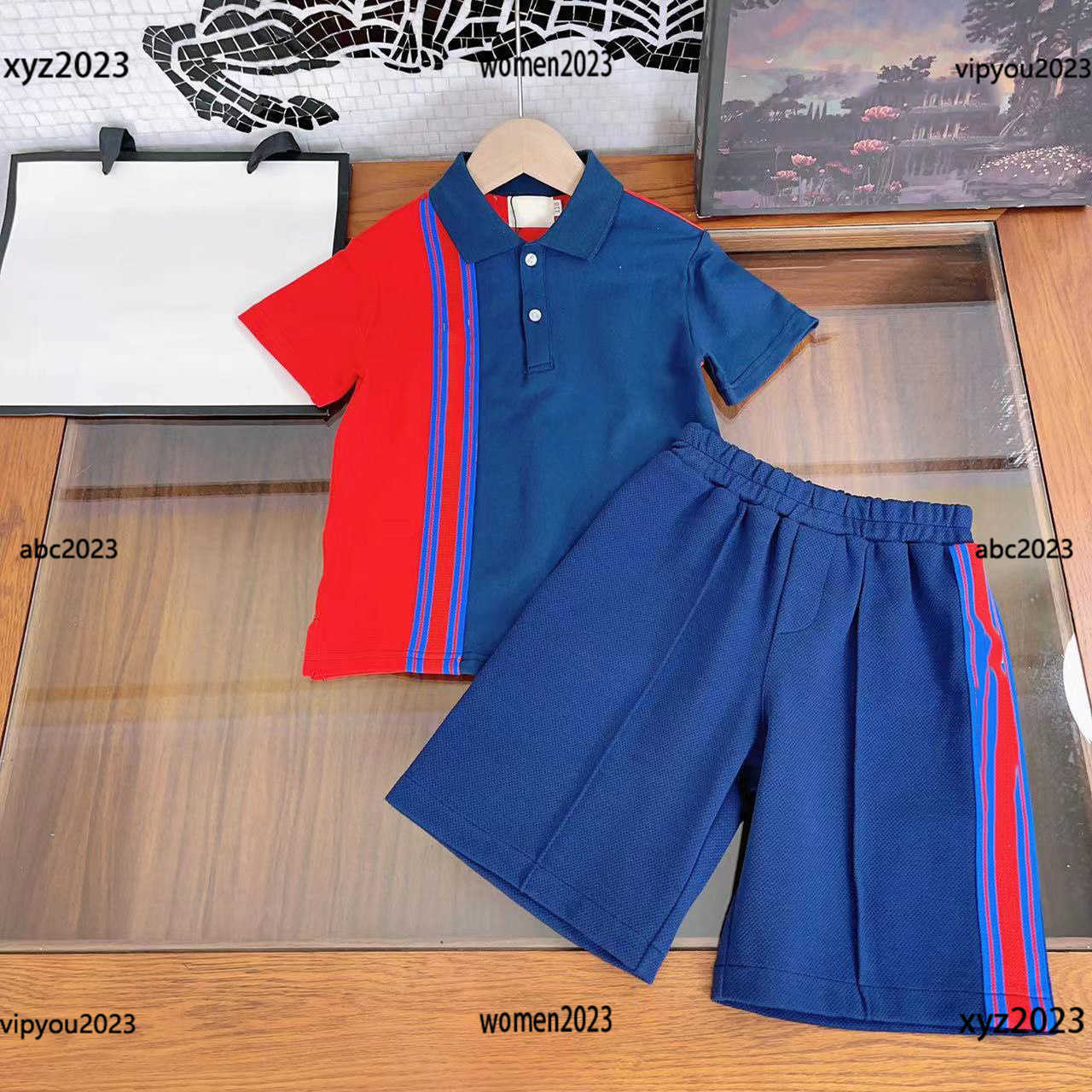 Tracksuits In stock Designer kids Clothing Sets Baby boys girls summer suit two-piece Polo and shorts Size -150 CM Free shipping April14, #1
Tracksuits In stock Designer kids Clothing Sets Baby boys girls summer suit two-piece Polo and shorts Size -150 CM Free shipping April14, #1