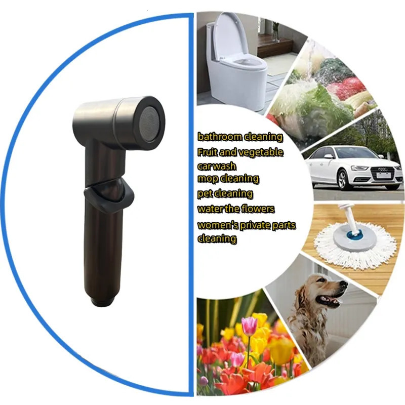Bath Accessory Set Bidet Spray Water Jet High Pressure Handheld Sprayer Toilet Cleaning Hygienic Shower for Bathroom Accessories 231113