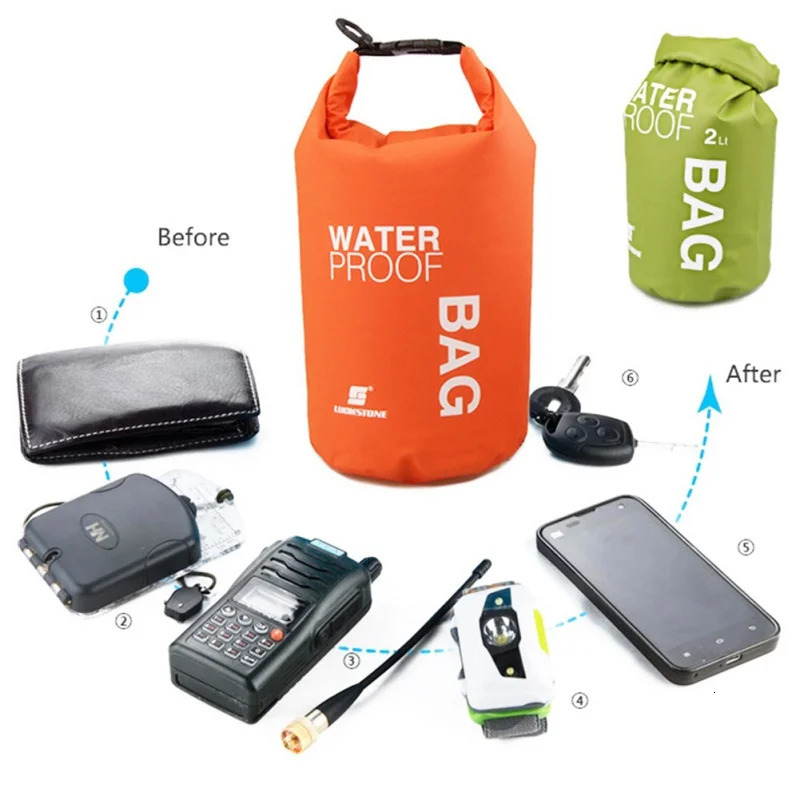 Outdoor Bags Waterproof Storage Bag 2L Dry Sack For Swimming Rafting Kayaking River Trekking Floating Sailing Canoing Boating 231114