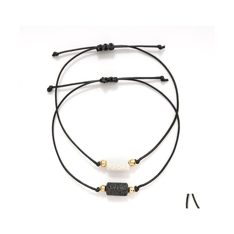 Beaded Strands Black White Lava Stone Beads Strand Bracelet Diy Essential Oil Per Diffuser Lover Rope Braided Adjustable Bracelets D Dhytc
Beaded Strands Black White Lava Stone Beads Strand Bracelet Diy Essential Oil Per Diffuser Lover Rope Braided Adjustable Bracelets D Dhytc
