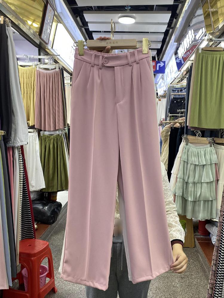Women's Pants Korean Fashion OL Office Pant Woman Business Casual Straight Leg Single Button Solid Color Women Clothing Drop, Black
Women's Pants Korean Fashion OL Office Pant Woman Business Casual Straight Leg Single Button Solid Color Women Clothing Drop, Black