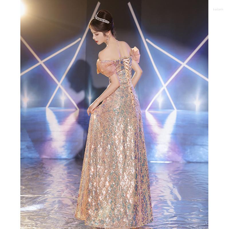 Ethnic Clothing Sexy Pink Off Shoulder Cheongsam Fairy Beaded Sequins Dress Gown Exquisite Pleated Bowknot Vestidos Elegant Banquet Qipao
Ethnic Clothing Sexy Pink Off Shoulder Cheongsam Fairy Beaded Sequins Dress Gown Exquisite Pleated Bowknot Vestidos Elegant Banquet Qipao