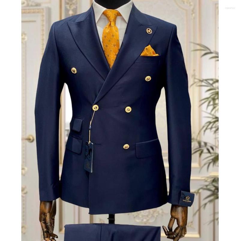 Men's Suits Navy Blue Double Breasted Men's Wedding Prom Notched Lapel Slim Fit Formal Dinner Party Business Men Suit Tuxedo Man, Same as picture1
Men's Suits Navy Blue Double Breasted Men's Wedding Prom Notched Lapel Slim Fit Formal Dinner Party Business Men Suit Tuxedo Man, Same as picture1