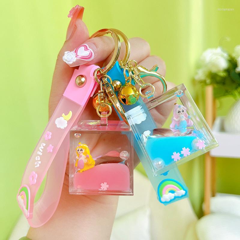 Keychains Creative Square Bottle Keychain Cute Floating Moving Liquid Mermaid Key Ring For Women Girl Bag Pendant Holder Gift
Keychains Creative Square Bottle Keychain Cute Floating Moving Liquid Mermaid Key Ring For Women Girl Bag Pendant Holder Gift
