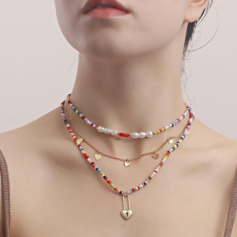 Choker Fashion Bohemian Ethnic Handmade Beaded Necklace For Women Personality Colorful Rice Bead Creative Set Jewelry Gift
Choker Fashion Bohemian Ethnic Handmade Beaded Necklace For Women Personality Colorful Rice Bead Creative Set Jewelry Gift