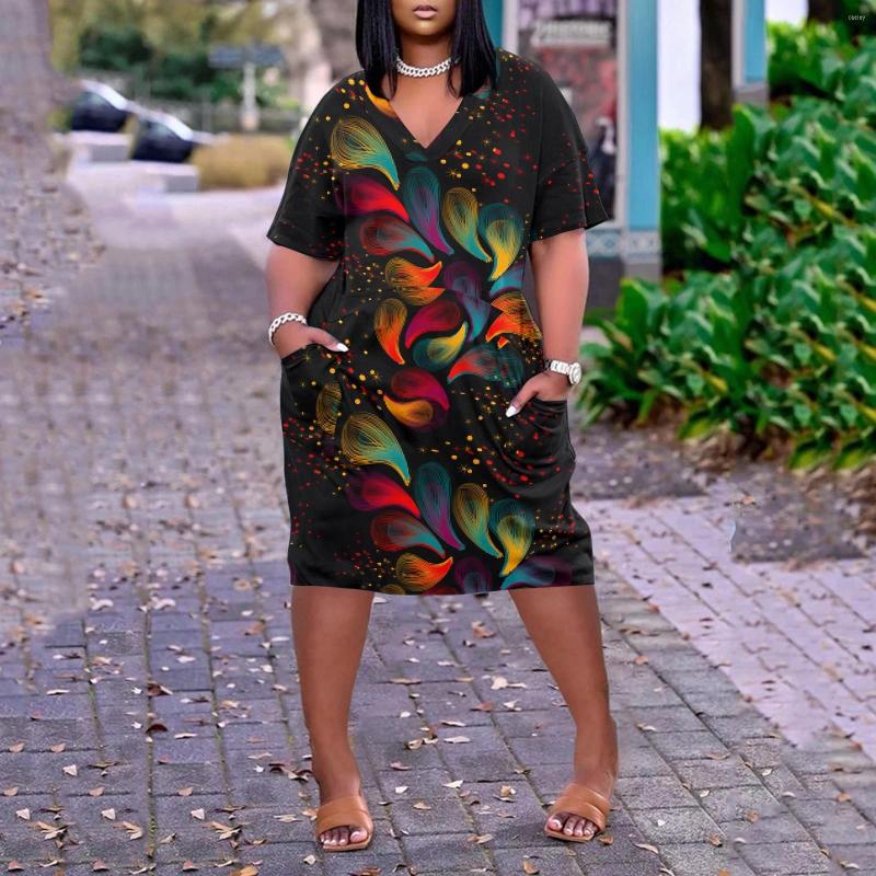 Casual Dresses Wraps For Women V Neck Short Sleeve Knee Printed A Summer Maxi, Black
Casual Dresses Wraps For Women V Neck Short Sleeve Knee Printed A Summer Maxi, Black