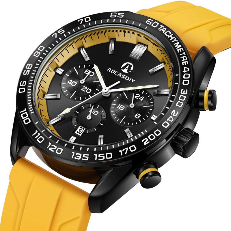 Wristwatches Top Brand Watches Luxury Leisure Multi-Function Timing Silicone Strap Date Night Light Waterproof Sports Men Watch Male, Orange
Wristwatches Top Brand Watches Luxury Leisure Multi-Function Timing Silicone Strap Date Night Light Waterproof Sports Men Watch Male, Orange