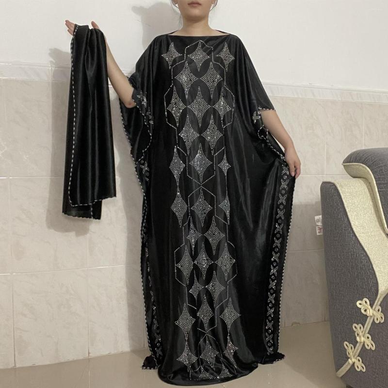 Ethnic Clothing African Silk Dresses For Women Muslim Boubou Robe 2023 Pure Set Auger O-neck Kanga Short Sleeve Clothes With Hijab
Ethnic Clothing African Silk Dresses For Women Muslim Boubou Robe 2023 Pure Set Auger O-neck Kanga Short Sleeve Clothes With Hijab