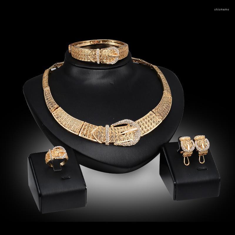 Necklace Earrings Set Chunky Pendant Design Austrian Crystal Bracelet Ring 4PCs Jewelry For Women, Picture shown
Necklace Earrings Set Chunky Pendant Design Austrian Crystal Bracelet Ring 4PCs Jewelry For Women, Picture shown