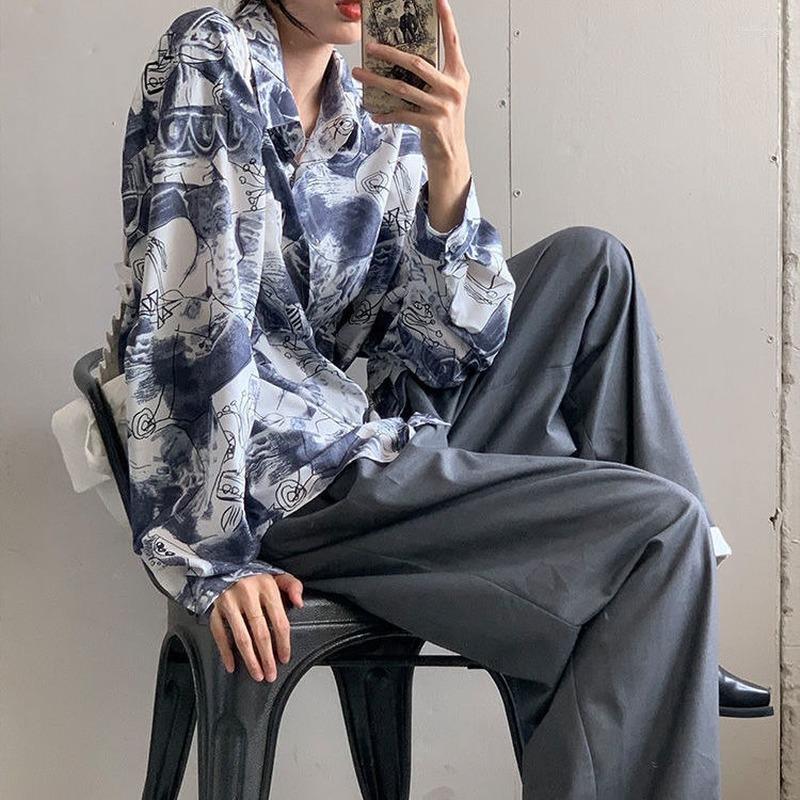 Women' Blouses Deeptown Vintage Women Casual Oversized Harajuku Cool Korean Fashion Long Sleeve Shirts Retro Aesthetic Loose Summer Top, Short
Women' Blouses Deeptown Vintage Women Casual Oversized Harajuku Cool Korean Fashion Long Sleeve Shirts Retro Aesthetic Loose Summer Top, Short