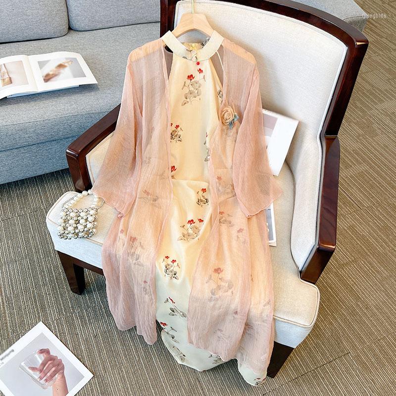 Plus Size Dresses 150Kg Women Bust 145cm Summer Loose Floral Two-pieces Dress 5XL 7XL 8XL 9XL, Beige
Plus Size Dresses 150Kg Women Bust 145cm Summer Loose Floral Two-pieces Dress 5XL 7XL 8XL 9XL, Beige