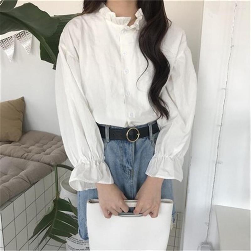 Women' Blouses All-match Korean Style Long Sleeve Casual Tops Blouse Womens Summer Spring White Solid Women Shirts Stylish
Women' Blouses All-match Korean Style Long Sleeve Casual Tops Blouse Womens Summer Spring White Solid Women Shirts Stylish