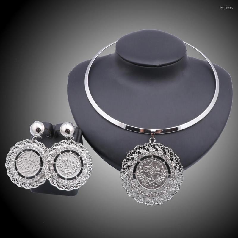 Necklace Earrings Set Fashion Statement Pendant Gold Color Collar Chokers Women's Necklaces, Picture shown
Necklace Earrings Set Fashion Statement Pendant Gold Color Collar Chokers Women's Necklaces, Picture shown