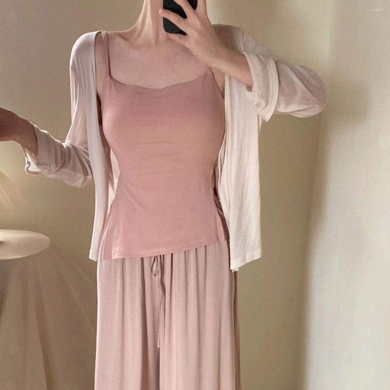 Women' Tanks Gentle Wind Irregular Diagonal Split Top With Chest Pad Integrated Suspender Vest Solid Color Underlay Shirt, Pink
Women' Tanks Gentle Wind Irregular Diagonal Split Top With Chest Pad Integrated Suspender Vest Solid Color Underlay Shirt, Pink