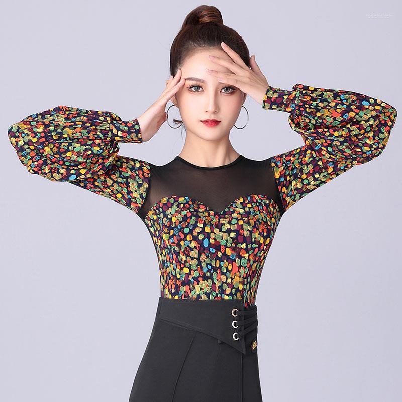 Stage Wear Modern Dance Top Women Latin Training Clothes Autumn National Standard, Style 1
Stage Wear Modern Dance Top Women Latin Training Clothes Autumn National Standard, Style 1