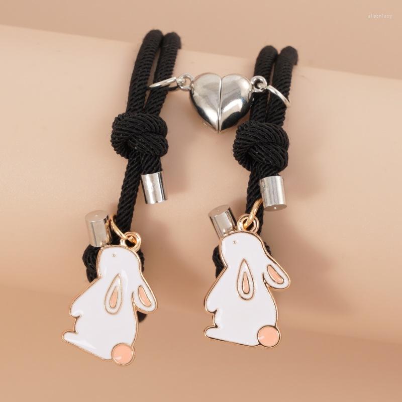 Charm Bracelets 2Pcs Magnetic Couple Friendship For Women Braid Rope Matching Love Heart Bracelet Jewelry Valentines Gift
Charm Bracelets 2Pcs Magnetic Couple Friendship For Women Braid Rope Matching Love Heart Bracelet Jewelry Valentines Gift