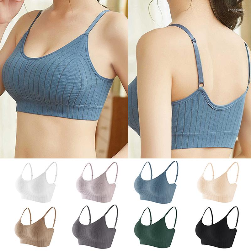 Bras Women Sleeveless Striped Bra Padded Tank Tops Strap Crop Top Tube Seamless Breathable Solid Color 1pcs, 03nude
Bras Women Sleeveless Striped Bra Padded Tank Tops Strap Crop Top Tube Seamless Breathable Solid Color 1pcs, 03nude