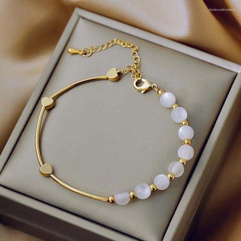Charm Bracelets Korean Fashion Transparent Opal Stone Zircon For Women Heart Chain Adjustable Pearl Bracelet Bridal Wedding Jewelry
Charm Bracelets Korean Fashion Transparent Opal Stone Zircon For Women Heart Chain Adjustable Pearl Bracelet Bridal Wedding Jewelry