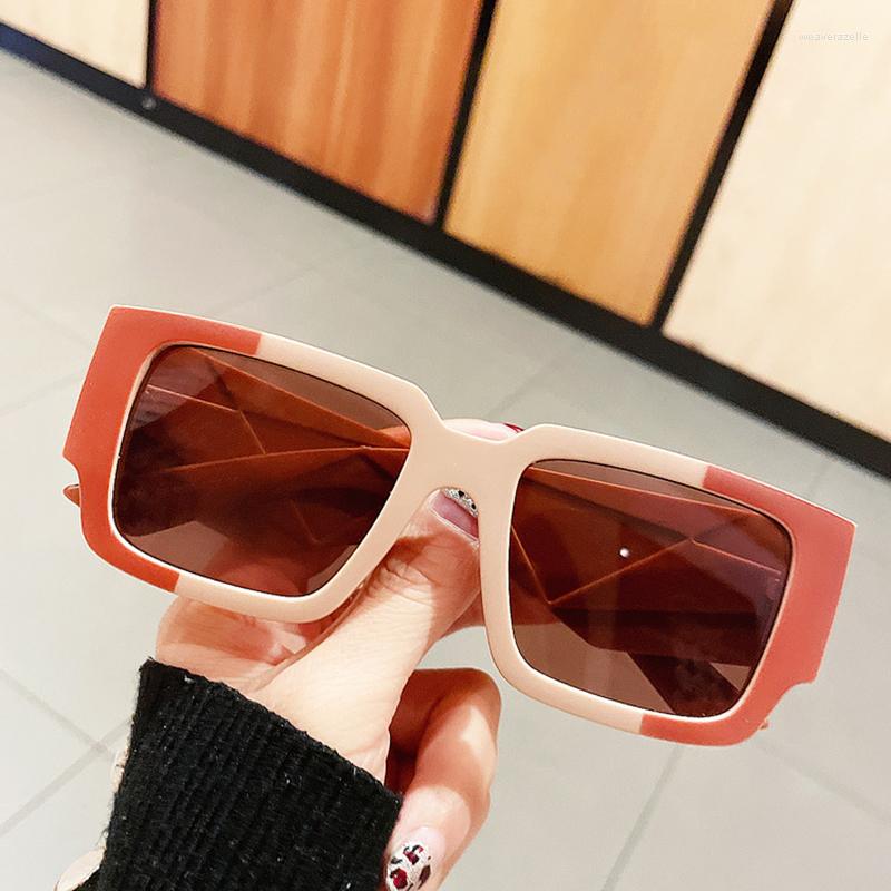 Sunglasses SO&EI Ins Fashion Oversized Square Brand Designer Women Vintage Unique Wide Legs Shades UV400 Men Sun Glasses
Sunglasses SO&EI Ins Fashion Oversized Square Brand Designer Women Vintage Unique Wide Legs Shades UV400 Men Sun Glasses