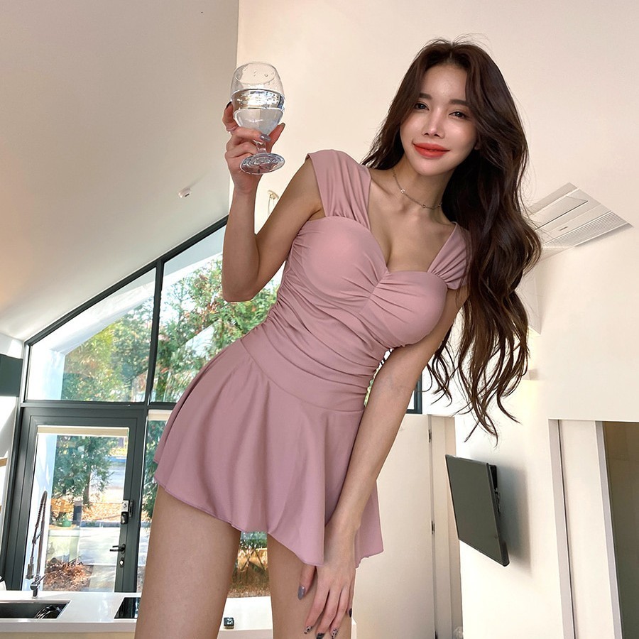 Women's Swimwear Korean Swimsuit Female Women Swimwear Sexy Monokini Summer Solid Bathing Suit Swimming Suits Swimskirt 230414, Green
Women's Swimwear Korean Swimsuit Female Women Swimwear Sexy Monokini Summer Solid Bathing Suit Swimming Suits Swimskirt 230414, Green