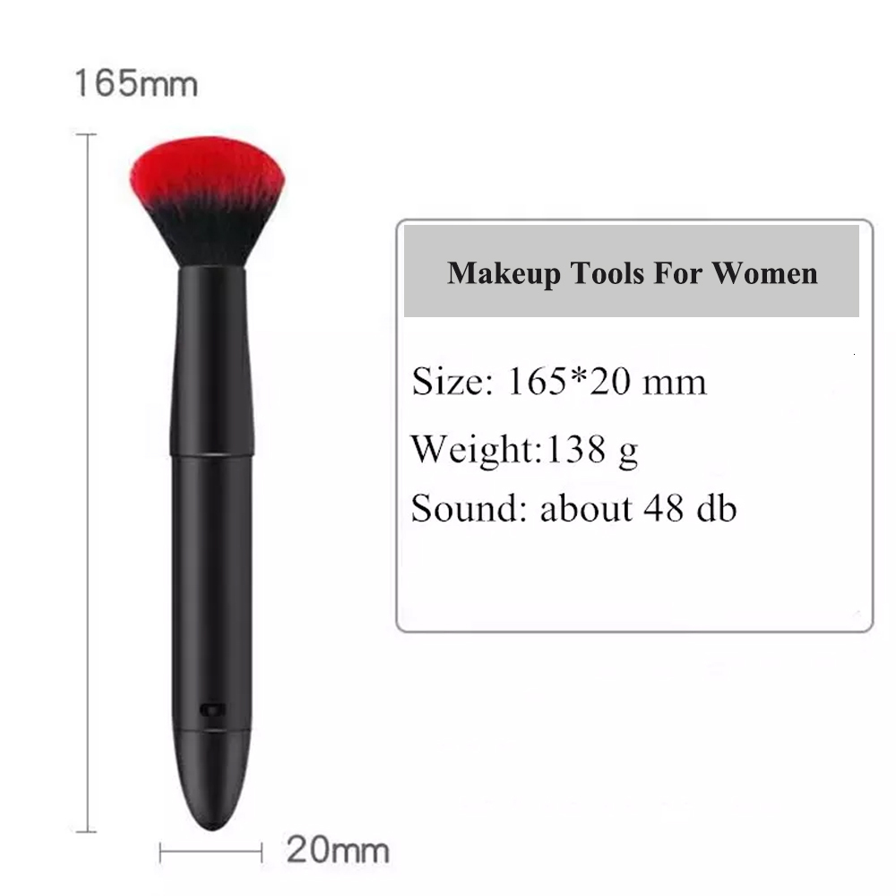 Makeup Tools Vibration Cosmetics Blending Brush with 10 Frequencies For Quick Electric Puff Applicator 230413