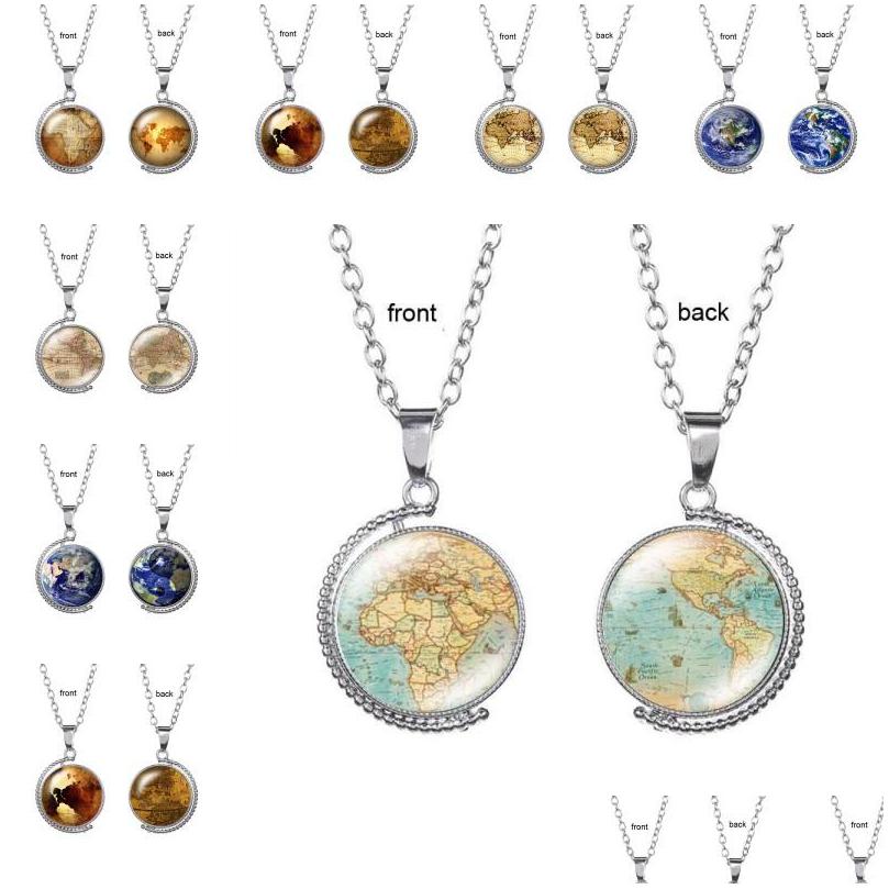 Pendant Necklaces Vintage Rotating Glass Globe Planet World Map Necklace Art Face Round Dome Earth Drop Delivery Jewelry Pend Dhgarden Dhnui
Pendant Necklaces Vintage Rotating Glass Globe Planet World Map Necklace Art Face Round Dome Earth Drop Delivery Jewelry Pend Dhgarden Dhnui