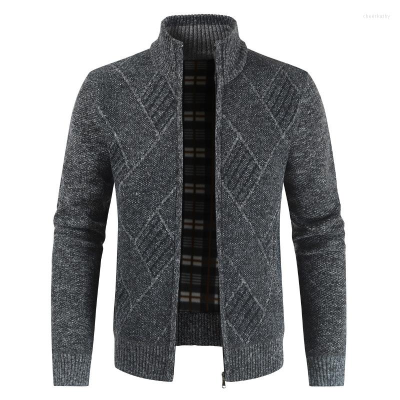 Men's Sweaters Autumn And Winter Rhombus Knitted Coat Cardigan Stand Collar Long Sleeve Men's Sweater, Navy blue
Men's Sweaters Autumn And Winter Rhombus Knitted Coat Cardigan Stand Collar Long Sleeve Men's Sweater, Navy blue