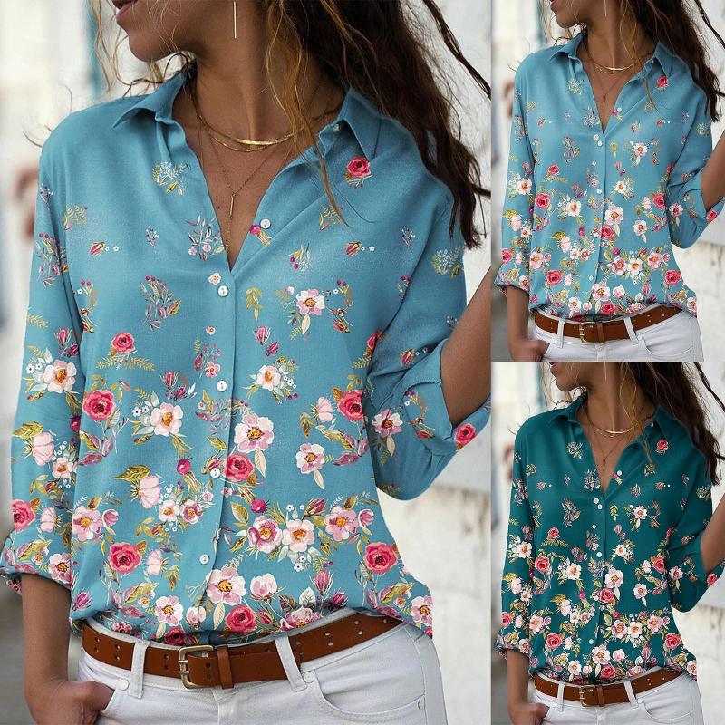 Women' Blouses Women' Floral Printed Shirts Long Sleeve Lapel Button Women Down Short Heavy Shirt Every Day Tops, Green
Women' Blouses Women' Floral Printed Shirts Long Sleeve Lapel Button Women Down Short Heavy Shirt Every Day Tops, Green