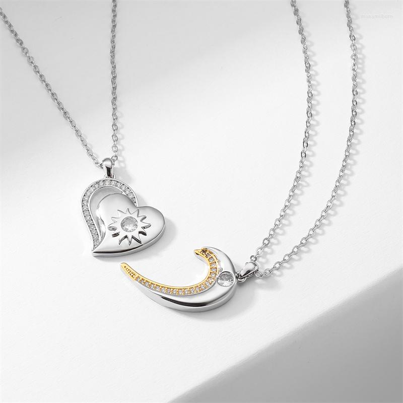 Chains Fashion Simplicity Stitching Cardiotype Shape Couple Zircon Necklace Clavicle Chain Female European American Style Jewelry
Chains Fashion Simplicity Stitching Cardiotype Shape Couple Zircon Necklace Clavicle Chain Female European American Style Jewelry