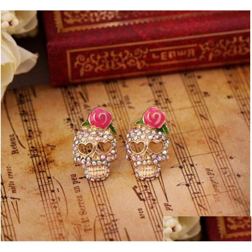 Stud Pink Rose Skeleton Ear Studs Rhinestone Skl Earrings For Women Girls Fashion Jewelry Drop Delivery Dhgarden Dhn2M
Stud Pink Rose Skeleton Ear Studs Rhinestone Skl Earrings For Women Girls Fashion Jewelry Drop Delivery Dhgarden Dhn2M