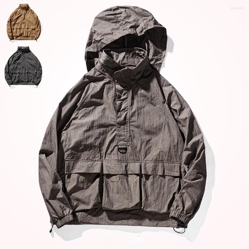 Men's Jackets Fall Jacket Loose Men 's Hooded Work Clothes Outdoor Windproof Clothing Casual Multi-Pocket Military Style Coat Fashion, Khaki
Men's Jackets Fall Jacket Loose Men 's Hooded Work Clothes Outdoor Windproof Clothing Casual Multi-Pocket Military Style Coat Fashion, Khaki