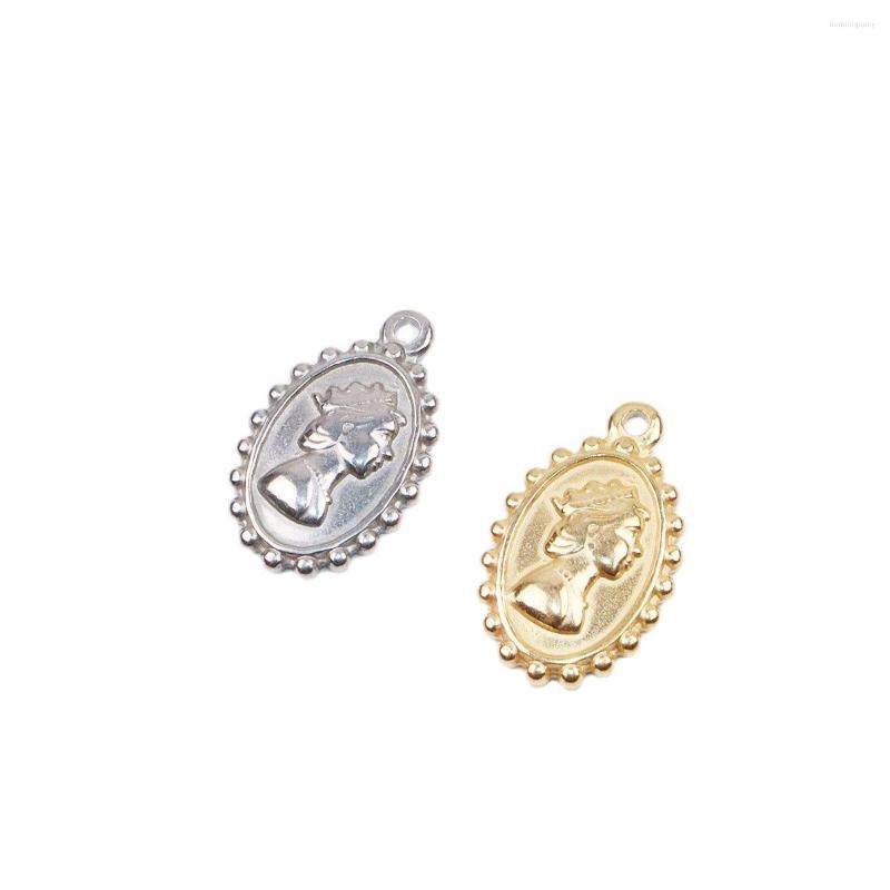 Charms 5pcs 13 21mm Wholesell Stainless Steel High Quality Ladyhead Pendant DIY Necklace Earrings Bracelets Unfading 2 Colors
Charms 5pcs 13 21mm Wholesell Stainless Steel High Quality Ladyhead Pendant DIY Necklace Earrings Bracelets Unfading 2 Colors