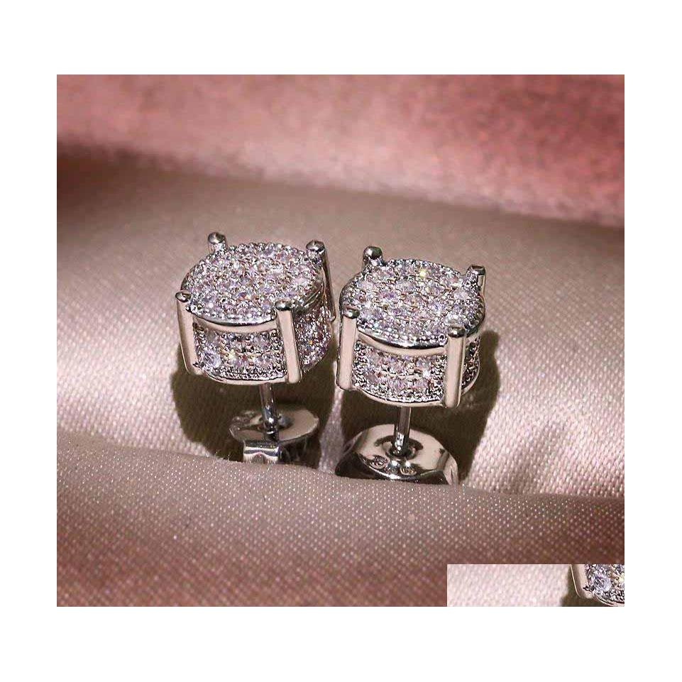 Stud Unisex Men Women Earrings Studs Yellow White Gold Plated Sparkling Cz Simated Diamond For Drop Delivery Jewelry Dhsn0
Stud Unisex Men Women Earrings Studs Yellow White Gold Plated Sparkling Cz Simated Diamond For Drop Delivery Jewelry Dhsn0