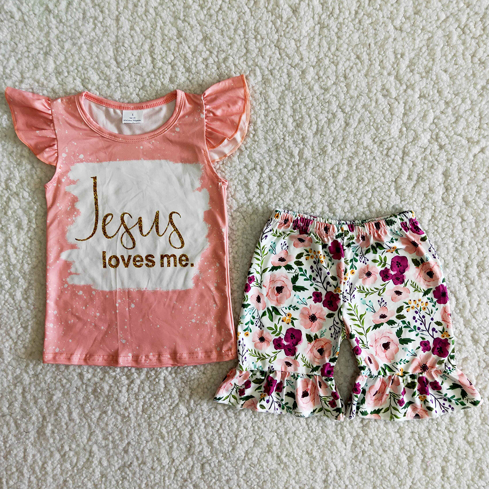 2PCS Summer Girls Clothing Sets Milk Silk Boutique Infant Baby Girl Clothes Flower Kids Short Sleeve T-shirt Shorts Set Fashion Children Suit, As picture
2PCS Summer Girls Clothing Sets Milk Silk Boutique Infant Baby Girl Clothes Flower Kids Short Sleeve T-shirt Shorts Set Fashion Children Suit, As picture