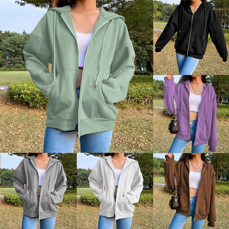 Women' Hoodies Autumn Winter Women' Hoodie Long-sleeved Loose Zipper Fleece Solid Color Sweater Sweatshirt Zip Streetwear Women, Gn
Women' Hoodies Autumn Winter Women' Hoodie Long-sleeved Loose Zipper Fleece Solid Color Sweater Sweatshirt Zip Streetwear Women, Gn