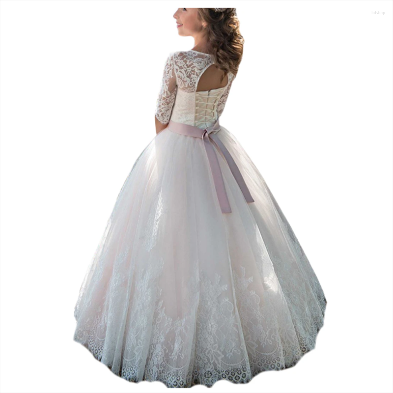 Girl Dresses First Communion Tulle Lace Printing Half-sleeved Flower Princess Dress Wedding Dance Party Dream Kids Gift, Ivory
Girl Dresses First Communion Tulle Lace Printing Half-sleeved Flower Princess Dress Wedding Dance Party Dream Kids Gift, Ivory