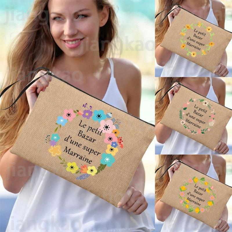 Cosmetic Bags Super Marraine French Printed Makeup Women Case Travel Toiletries Organizer Summer Beach Gifts ForGodmother, Tq250809-a012br-s
Cosmetic Bags Super Marraine French Printed Makeup Women Case Travel Toiletries Organizer Summer Beach Gifts ForGodmother, Tq250809-a012br-s