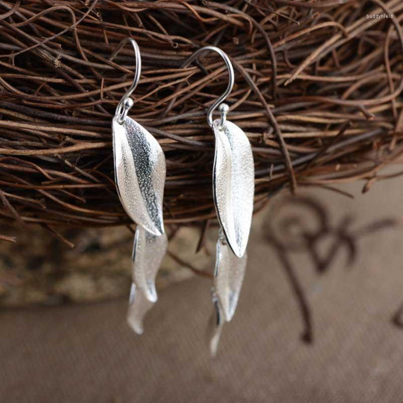 Dangle Earrings FNJ Leaf 925 Silver Pure Original S925 Sterling Drop Earring For Women Jewelry
Dangle Earrings FNJ Leaf 925 Silver Pure Original S925 Sterling Drop Earring For Women Jewelry