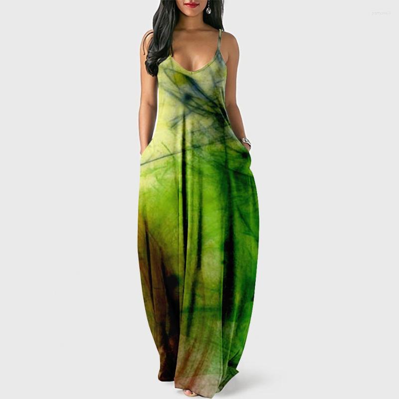 Casual Dresses 2023 Summer Female Elegant Suspender Dress Luxury Sexy Vintage Party Green Print Long
Casual Dresses 2023 Summer Female Elegant Suspender Dress Luxury Sexy Vintage Party Green Print Long