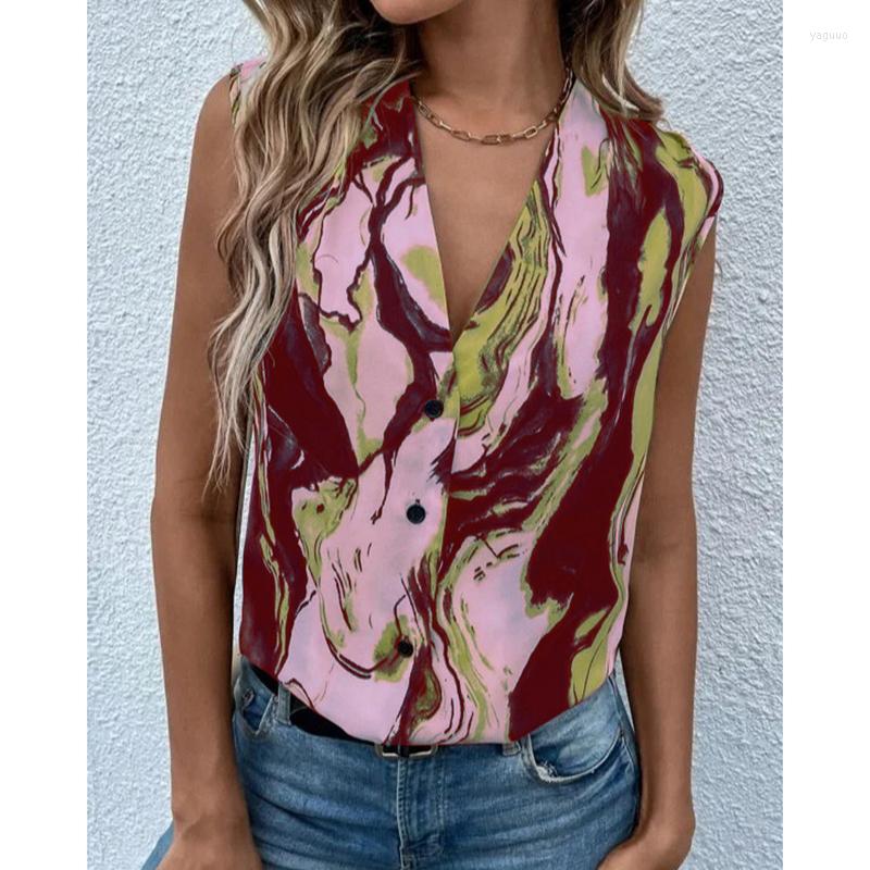 Women' Blouses Spring Sleeveless Print Women Chiffon Shirts Summer Loose V Neck Blouse 2023 Fashion Casual Elegant Youth Tops 25074, Black
Women' Blouses Spring Sleeveless Print Women Chiffon Shirts Summer Loose V Neck Blouse 2023 Fashion Casual Elegant Youth Tops 25074, Black