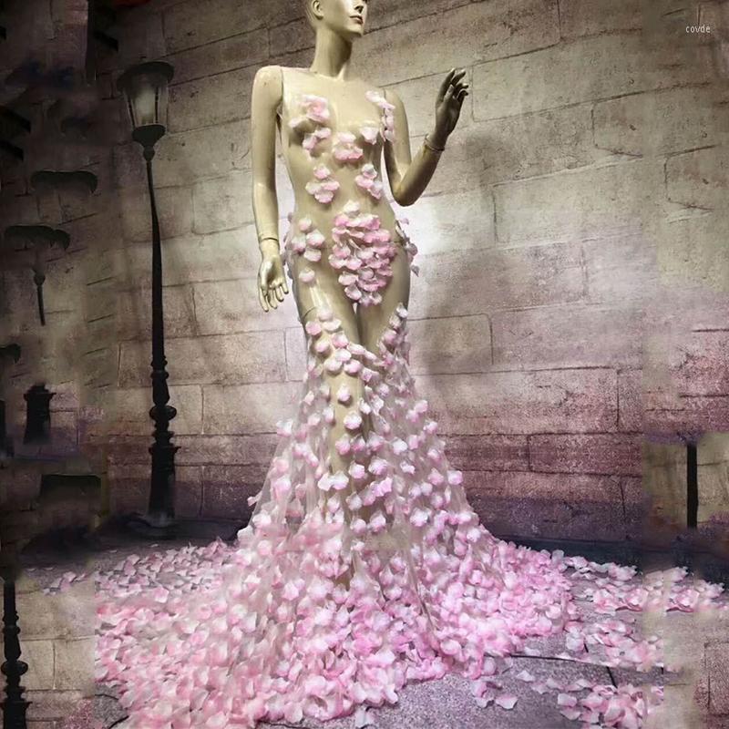 Stage Wear Customize Sexy Singer Clothes Wedding Dress Clothing Leotard Net Yarn Jazz Costume Performance Long Tailing DJ101, Trailing 0.5
Stage Wear Customize Sexy Singer Clothes Wedding Dress Clothing Leotard Net Yarn Jazz Costume Performance Long Tailing DJ101, Trailing 0.5