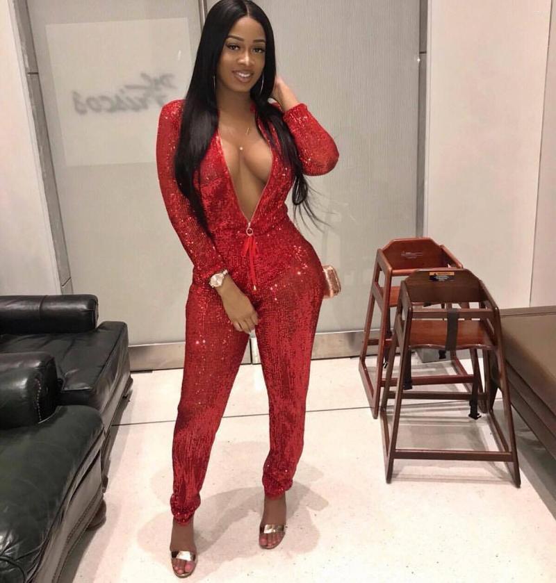 Women's Jumpsuits AHVIT Shinily Sequin Sexy Sashes Women Stand Collar Long Sleeve Skinny Front Zipper Fashion Party Romper LM941, Silver
Women's Jumpsuits AHVIT Shinily Sequin Sexy Sashes Women Stand Collar Long Sleeve Skinny Front Zipper Fashion Party Romper LM941, Silver