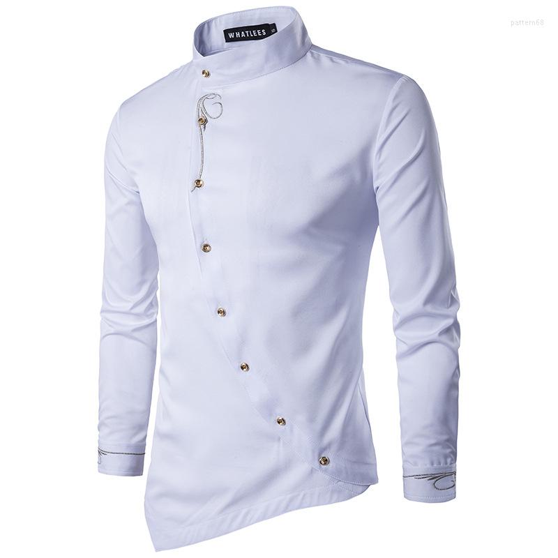 Men's Casual Shirts Mens Embroidery Mandarin Collar Dress Hipster Slim Fit Long Sleeve Shirt Men Party Wedding Tuxedo Chemise Homme, Light blue
Men's Casual Shirts Mens Embroidery Mandarin Collar Dress Hipster Slim Fit Long Sleeve Shirt Men Party Wedding Tuxedo Chemise Homme, Light blue