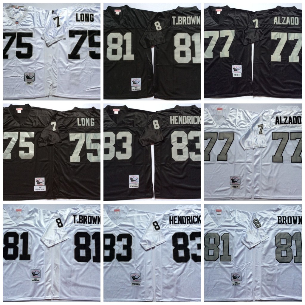 NCAA Vintage Mitchell and Ness Football 81 Tim Brown Jerseys Retro Stitch 77 Lyle Alzado 75 Howie Long 83 Ted Hendricks 82 Al Davis Jersey College Black Silver White, Same as picture
NCAA Vintage Mitchell and Ness Football 81 Tim Brown Jerseys Retro Stitch 77 Lyle Alzado 75 Howie Long 83 Ted Hendricks 82 Al Davis Jersey College Black Silver White, Same as picture