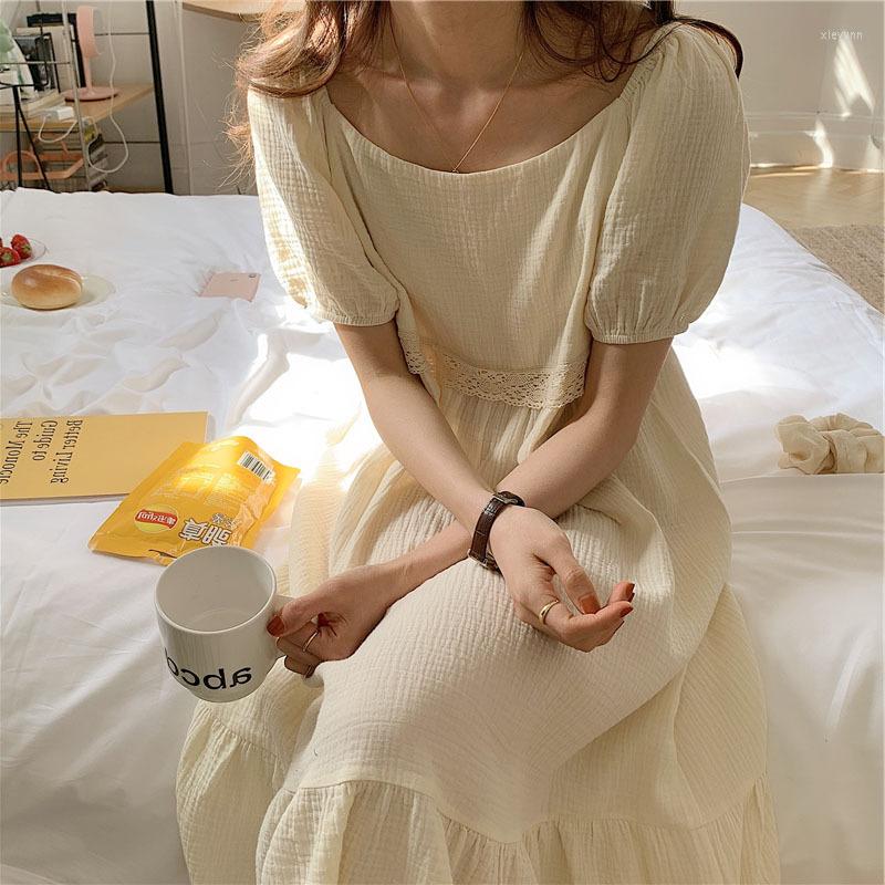 Women's Sleepwear 2023 Summer Korean Pure Cotton Long Skirt Bubble Sleeve Lace Nightgown Home Clothes Women's Nightdress Female, Picture color
Women's Sleepwear 2023 Summer Korean Pure Cotton Long Skirt Bubble Sleeve Lace Nightgown Home Clothes Women's Nightdress Female, Picture color