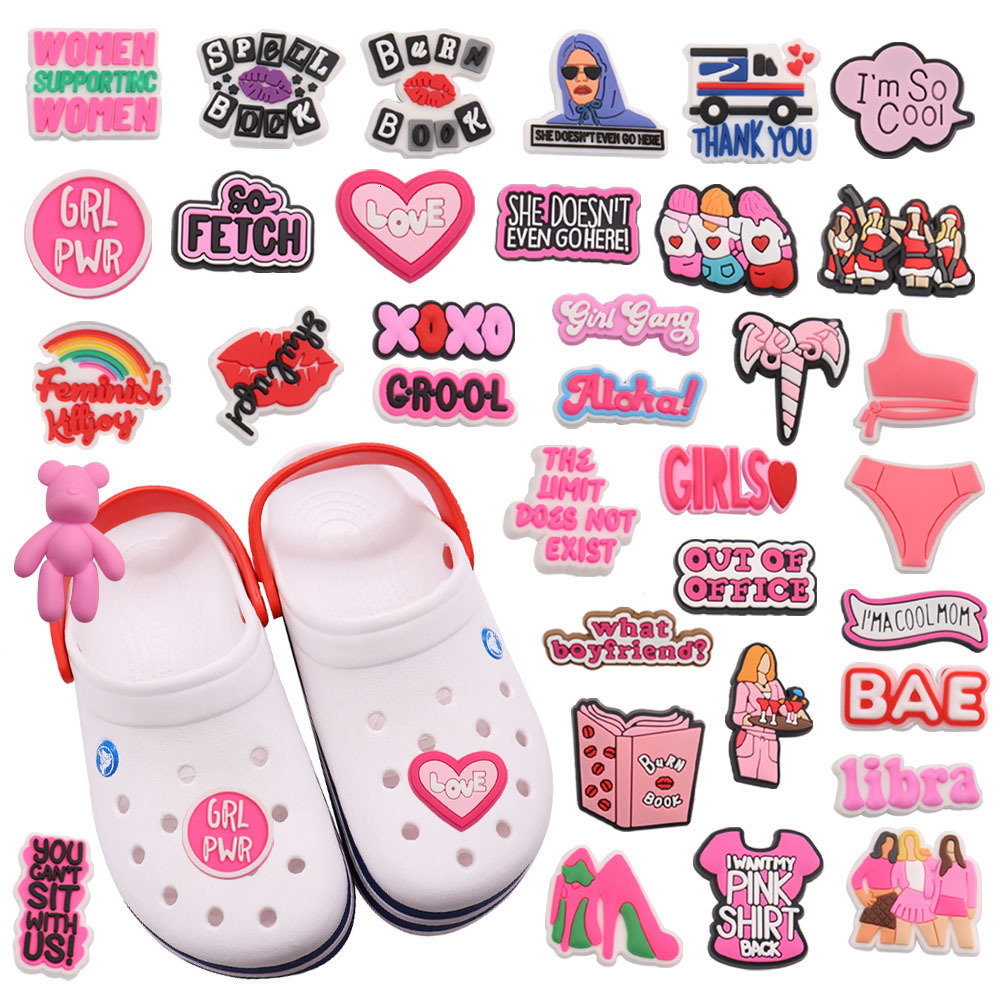 Shoe Parts Accessories 1PCS PVC I m So Cool Girl Gang Charms Aloha Kids Croc Jibz Buckle Button Fit Woman Backpack Party Gift 230414
Shoe Parts Accessories 1PCS PVC I m So Cool Girl Gang Charms Aloha Kids Croc Jibz Buckle Button Fit Woman Backpack Party Gift 230414