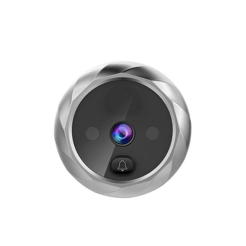 2.8 Inch Night Vision Visual Doorbell with Built-in Memory Camera for Taking Photos Circulating Storage Digital Electronic Cat Eyes DD1