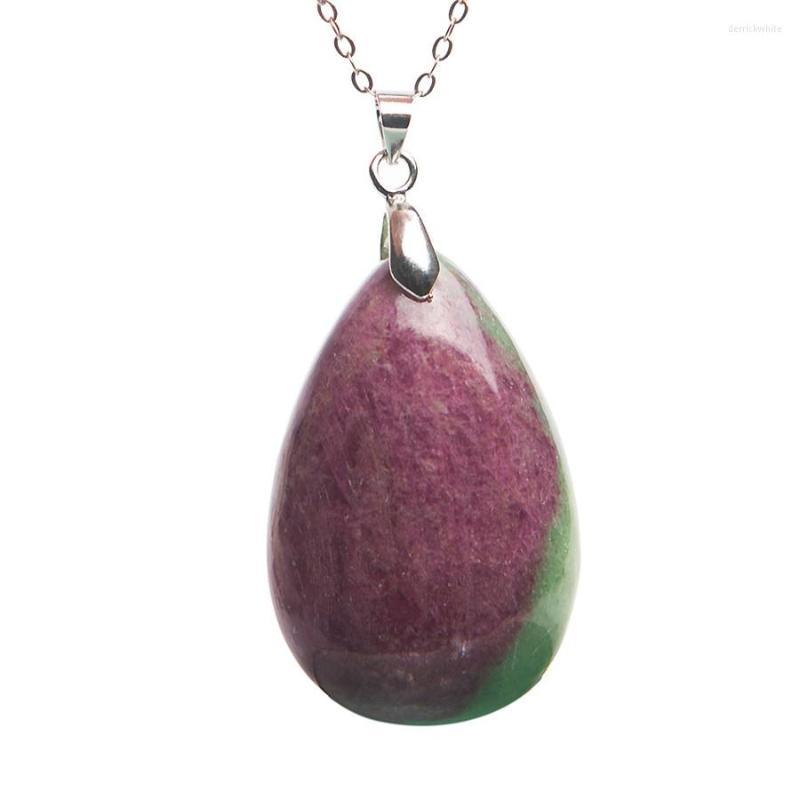 Pendant Necklaces Genuine Natural Red Green Zoisite Stone Water Drop Bead Women Charm Crystal 37x24x9mm
Pendant Necklaces Genuine Natural Red Green Zoisite Stone Water Drop Bead Women Charm Crystal 37x24x9mm