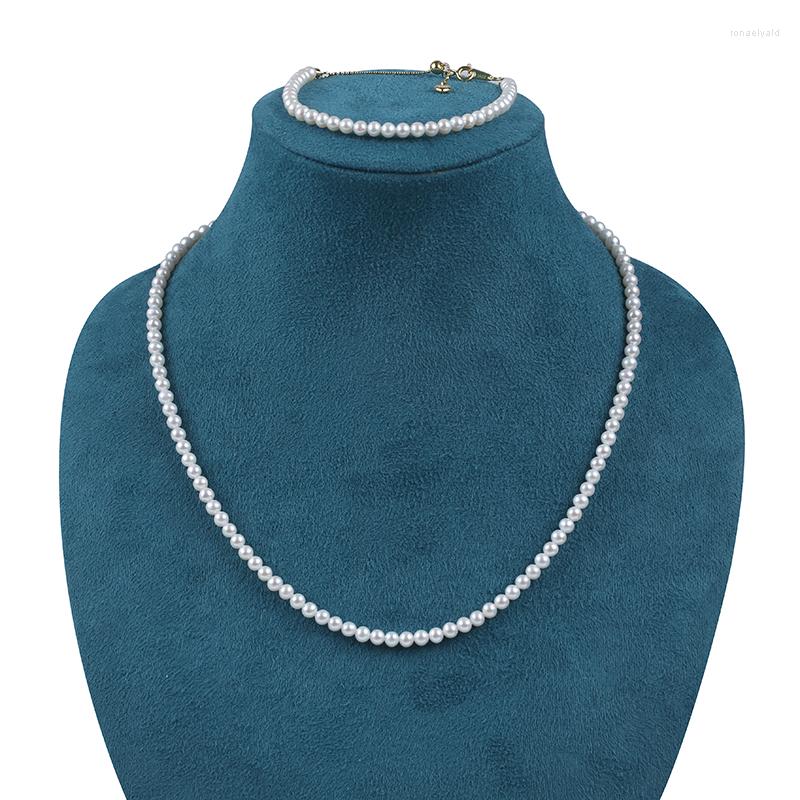 Chains Fashion Luxury Necklace Freshwater Pearl Chain Round Girl Star