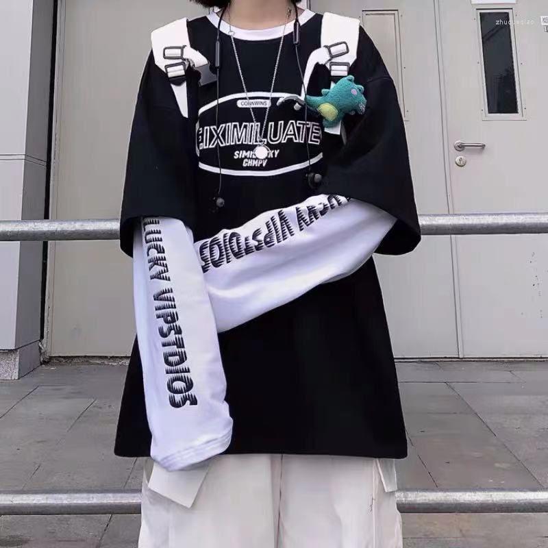 Men's T Shirts Letter Printed T-shirt Patchwork Long-sleeved Fake Two-piece T-shirts 2023autumn Korean Fashion Preppy Oversized Couple Tops, Black
Men's T Shirts Letter Printed T-shirt Patchwork Long-sleeved Fake Two-piece T-shirts 2023autumn Korean Fashion Preppy Oversized Couple Tops, Black